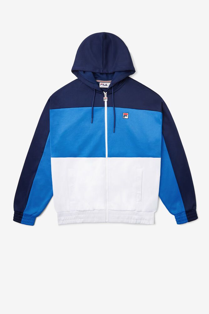 Fila Hoodie Mens Blue - Sky - Philippines 3967148-VW